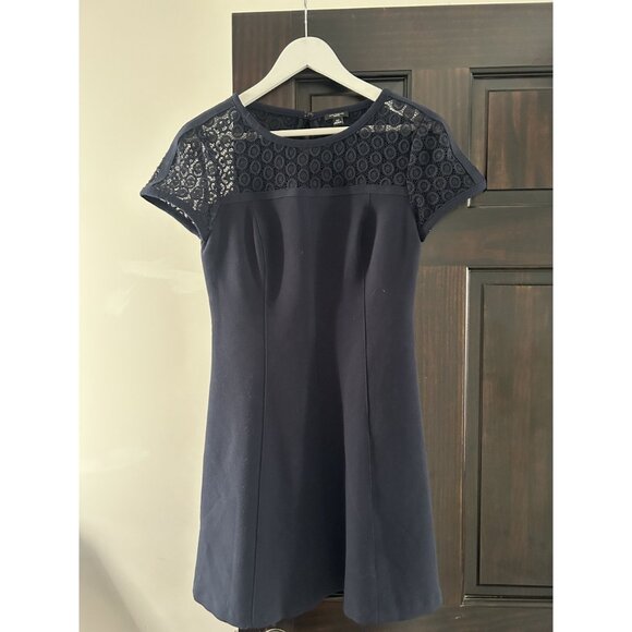 Ann Taylor Petite Navy Dress Size 4P - Picture 2 of 7